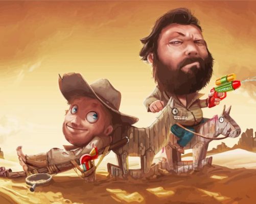 Terence Hill And Bud Spencer Paint By Numbers