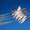 The Thunderbird Jets Show Paint By Numbers