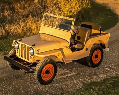 The Willys Jeep Paint By Numbers