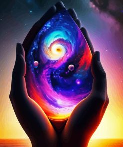 The Universe In Hands Paint By Numbers