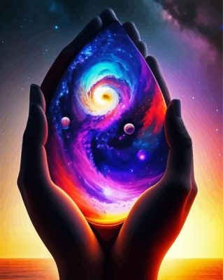 The Universe In Hands Paint By Numbers