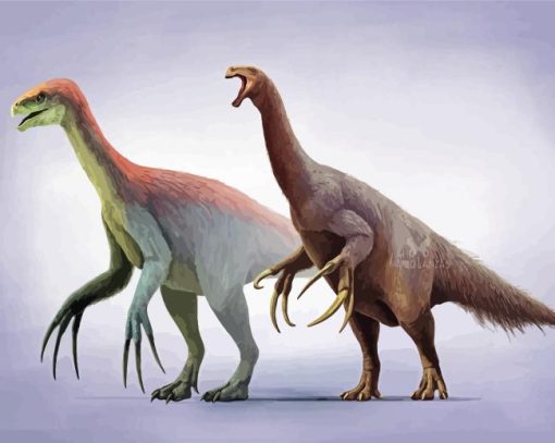 Therizinosaurus Dinosaurs Paint By Numbers