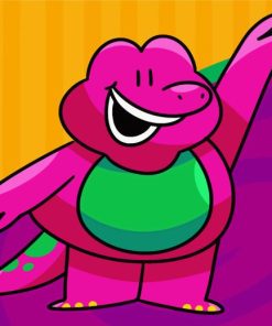 Barney The Dinosaur Paint By Numbers