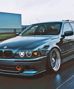 Black BMW E39 Paint By Numbers