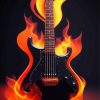 Black Dire Guitar Paint By Numbers