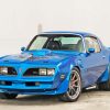 Blue 78 Firebird Trans Am Paint By Numbers