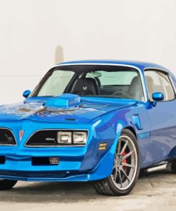 Blue 78 Firebird Trans Am Paint By Numbers