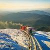 Cog Railroad In Snow Paint By Numbers