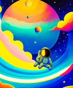 Cute Astronaut Paint By Numbers