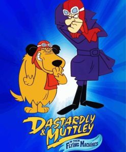 Dastardly And Muttley Poster Paint By Numbers