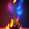 Fire Guitar Paint By Numbers