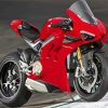 Red Superbike Engine Paint By Numbers