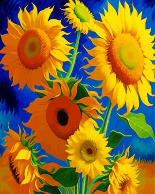 Van Gogh Sunflowers Paint By Numbers