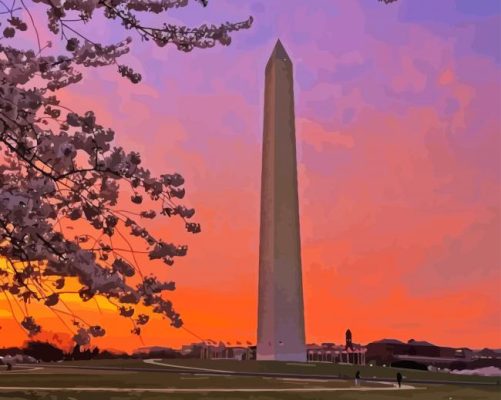 Washington Monument Paint By Numbers