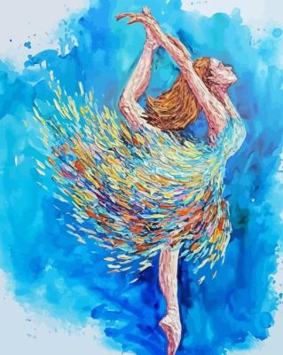 Abstract Ballerina Art Paint By Numbers