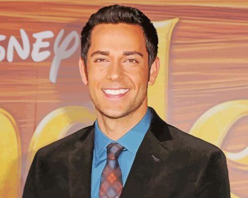 American Actor Zachary Levi Paint By Numbers