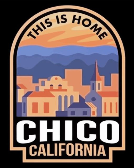 Chico California Poster Paint By Numbers