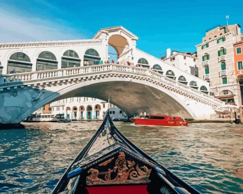 Italy Rialto Bridge Venice Paint By Numbers