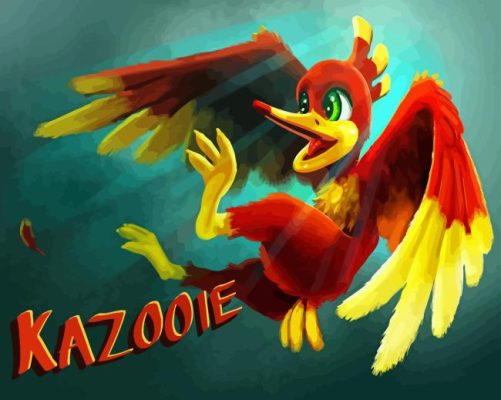 Kazooie Bird Paint By Numbers