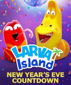 Larva Island Poster Paint By Numbers