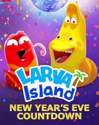 Larva Island Poster Paint By Numbers