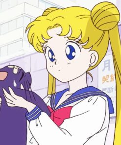 Luna And Sailor Moon Anime Girl Paint By Numbers