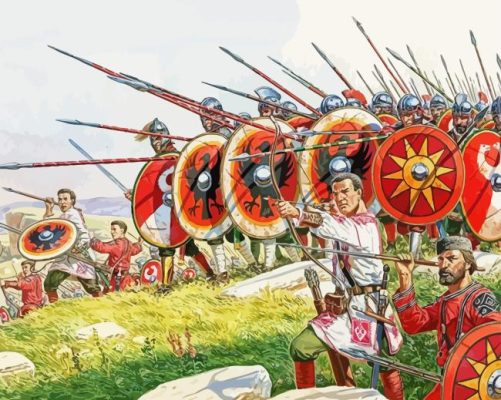 Roman Battle Army Paint By Numbers