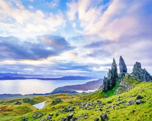 Scotland Old Man Of Storr Paint By Numbers