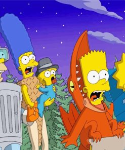 Simpsons Halloween Paint By Numbers