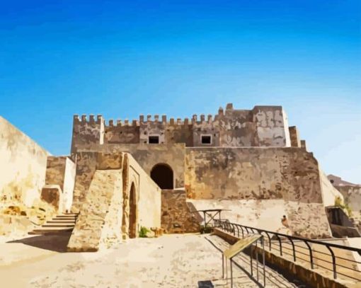 Tarifa Castle Spain Paint By Numbers