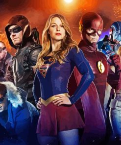 The Arrowverse Poster Paint By Numbers