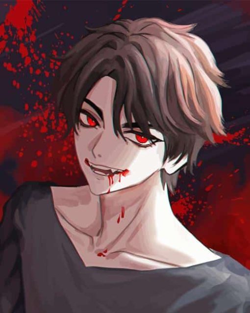 Vampire Anime Paint By Numbers