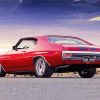 Vintage Red 71 Chevelle Car Paint By Numbers