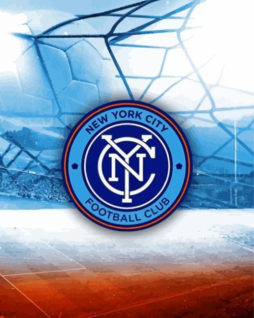 Artistic New York City Fc Logo Paint By Numbers