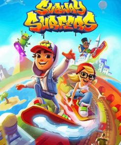 Game Subway Surfers Poster Paint By Numbers