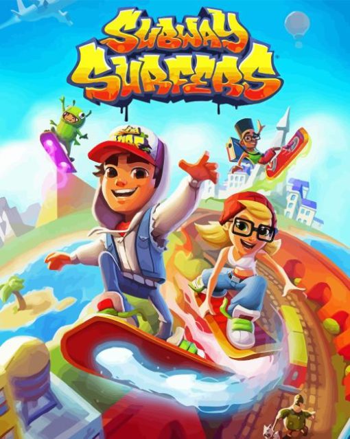 Game Subway Surfers Poster Paint By Numbers