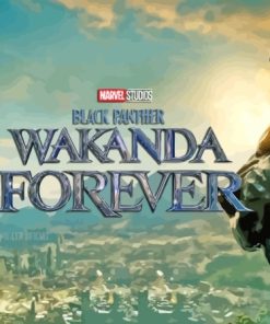 Wakanda Forever Black Panther Poster Paint By Numbers