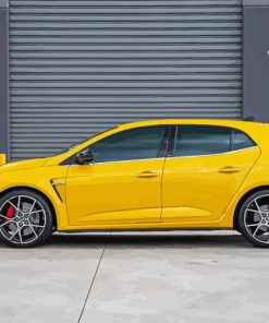 Yellow Luxury Megane Car Paint By Numbers