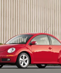 2007 Red Vw beetle Paint By Numbers