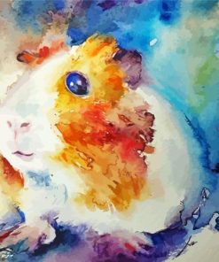 Abstract Guinea Pig Paint By Numbers