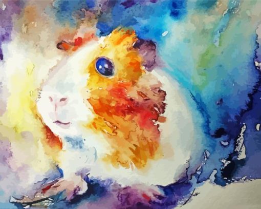 Abstract Guinea Pig Paint By Numbers