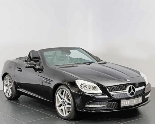 Black Mercedes Slk Paint By Numbers