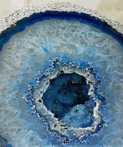 Blue Agate Geode Paint By Numbers