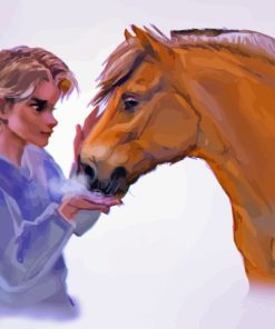 Boy And Horse Art Paint By Numbers