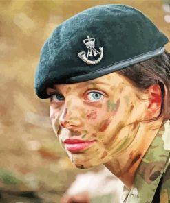 British Army Cadet Girl Paint By Numbers