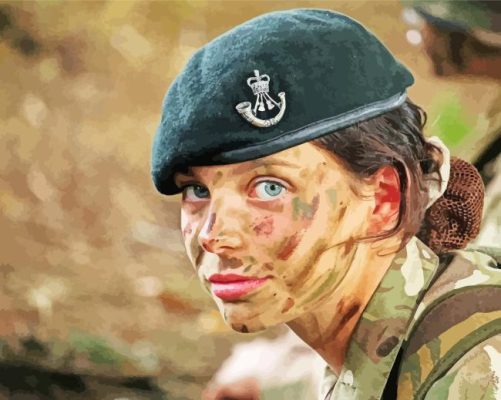 British Army Cadet Girl Paint By Numbers