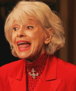 Carol Channing In Red Paint By Numbers