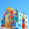 Colorful Buildings In Albufeira Paint By Numbers