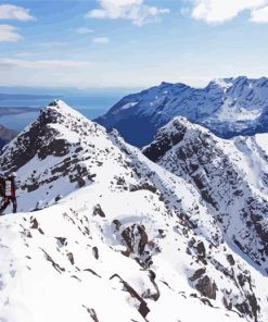 Cuillin Ridge In Snow Paint By Numbers