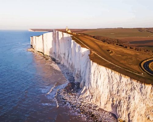 East Sussex Cliffs Paint By Numbers